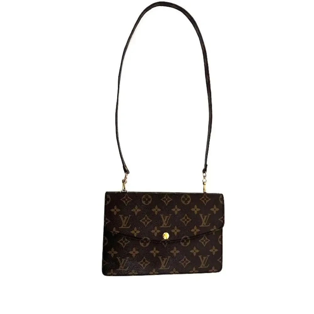 Women's Louis Vuitton Monogram Pochette Double Rabat Shoulder Bag